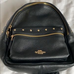 Coach mini black backpack